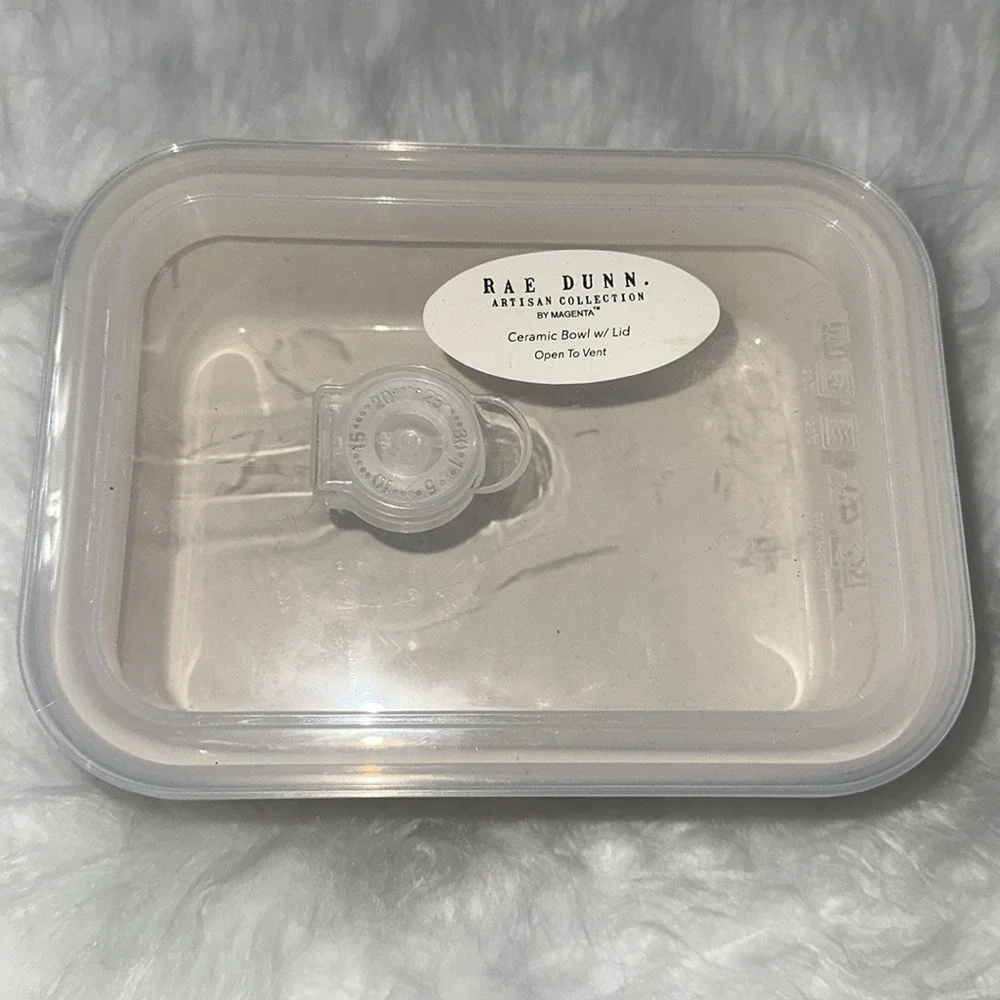 Rae Dunn Leftovers Ceramic Food Storage Container with Vented Lid Magenta NEW